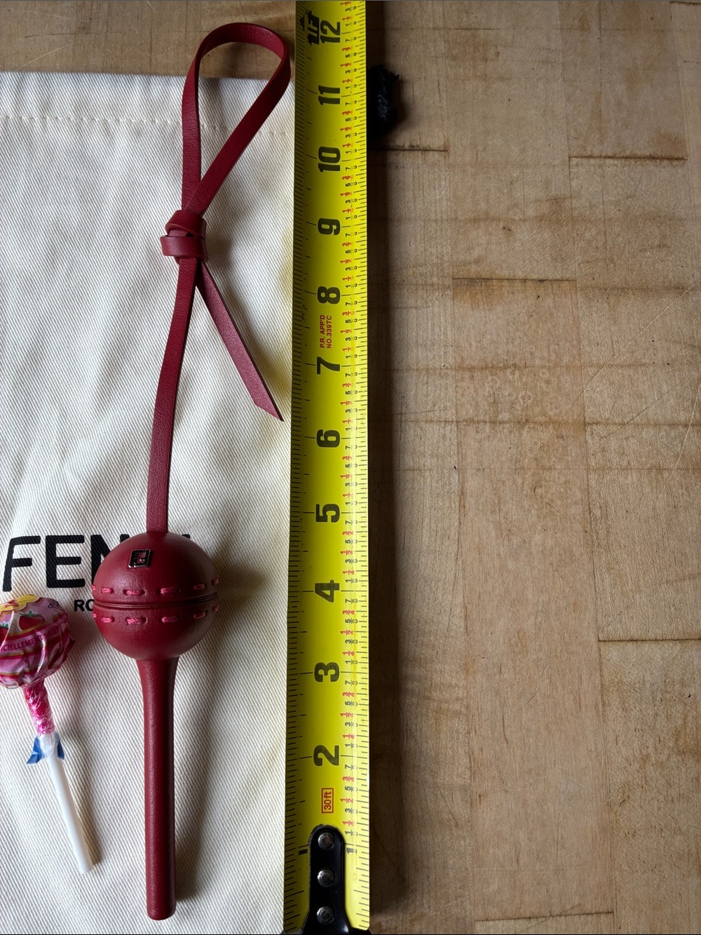 Fendi x Chupa Chups Selleria Leather Lollipop Holder Bag Charm! - Picture 5 of 8